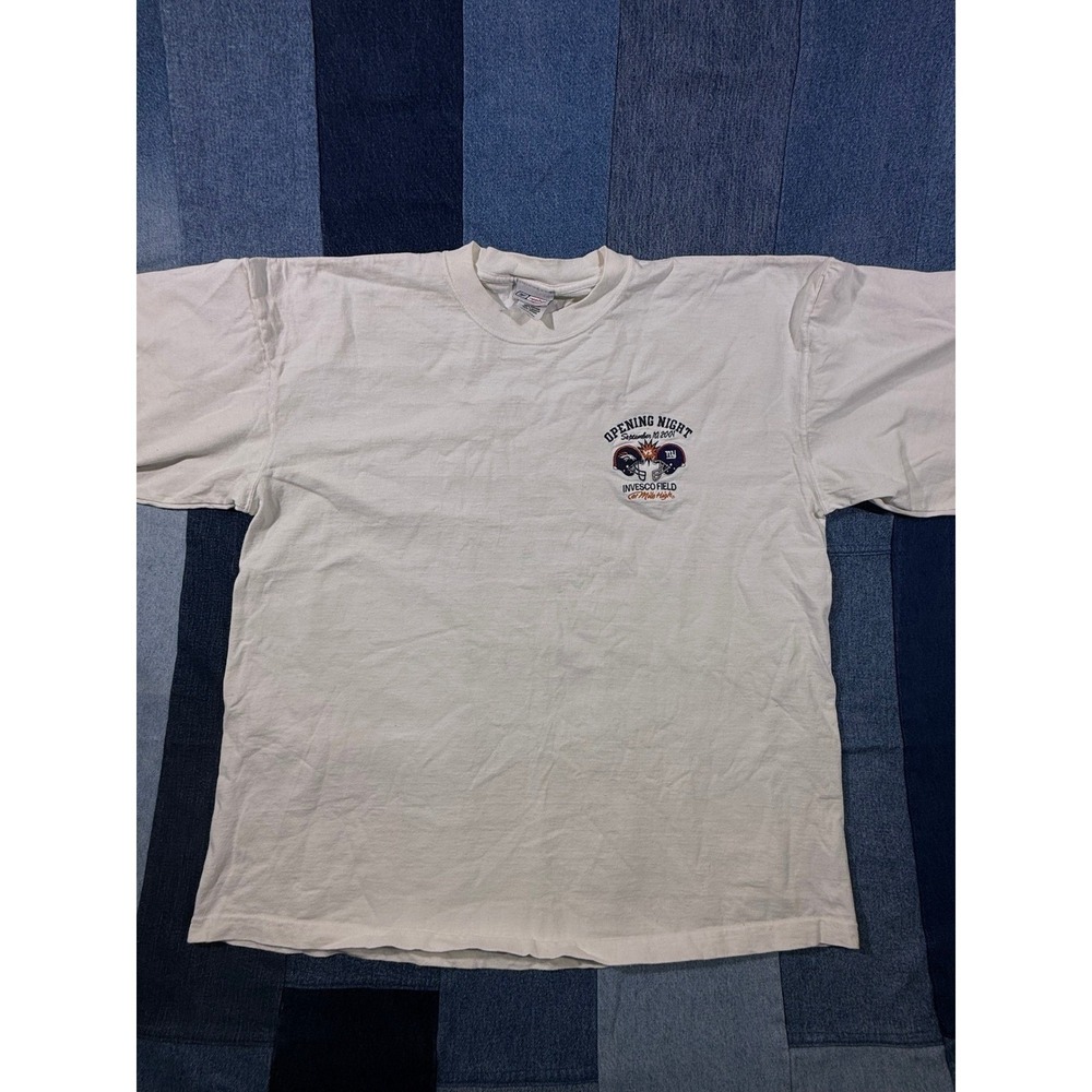 Vintage 9/10/2001 Denver‎ Broncos Opening Night NFL T-Shirt – Invesco Field - Picture 2 of 8